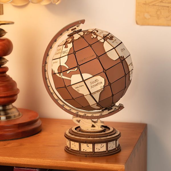 Globe des Merveilles en bois 3D