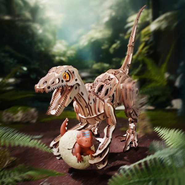 Velociraptor Puzzle bois 3D