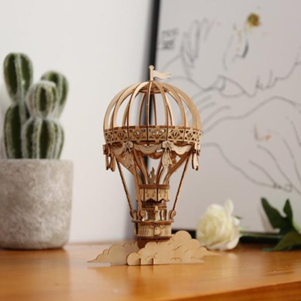 montgolfière puzzle 3D bois