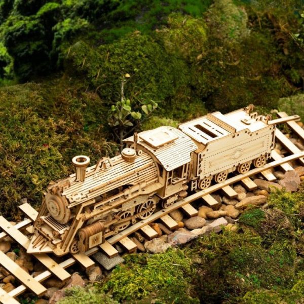 locomotive en bois mécanique