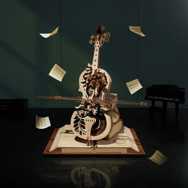 violoncelle magique en bois