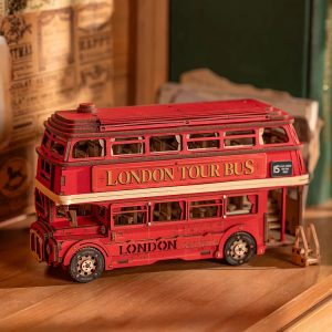 bus londonien puzzle 3D en bois