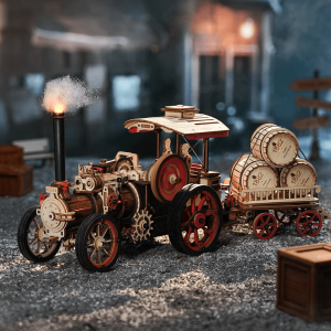 Locomotive à vapeur Puzzle en bois 3D