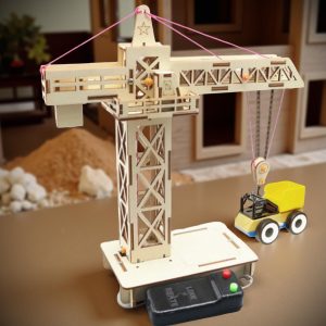 Puzzle 3D bois - Grue de levage télécommandée